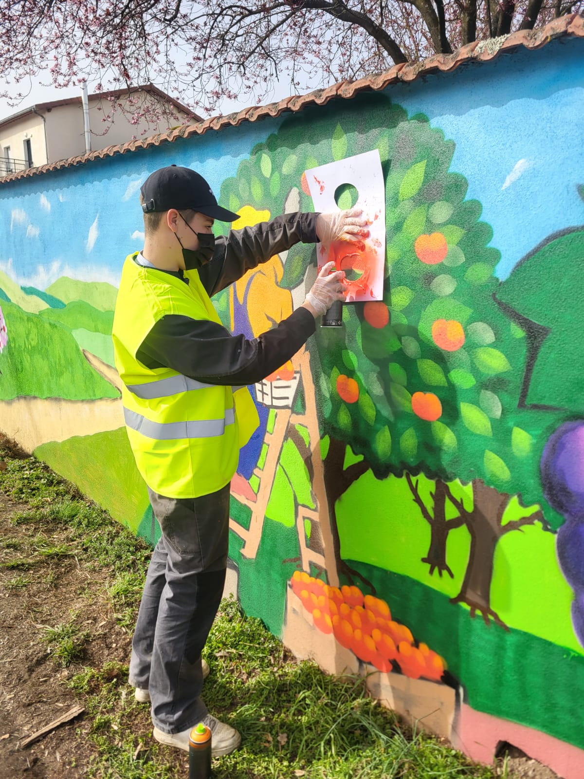 Animation graffiti dans un contexte collectif